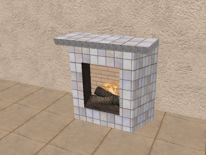 Fireplace, Pale Slate