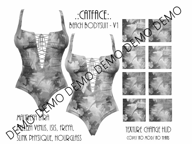 DEMO .:CATFACE:. Beach Bodysuit