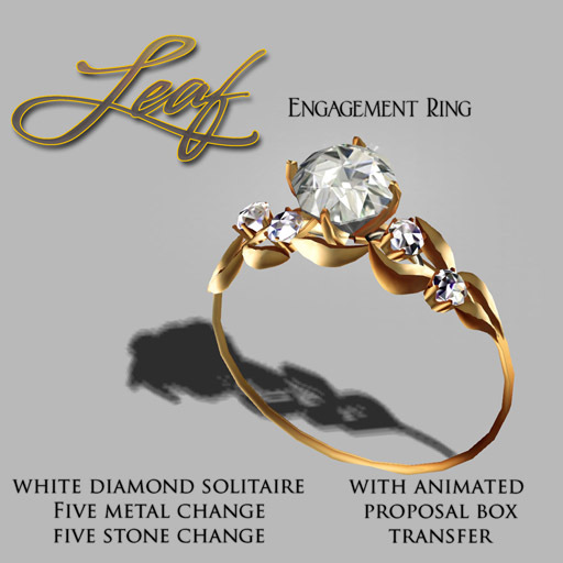 Exquisite Leaf Engagement Ring