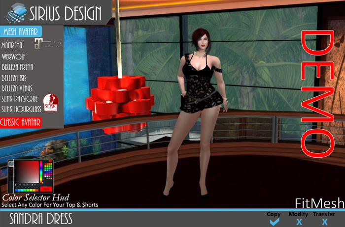 Sirius Design Sandra Dress Boxed==DEMO==