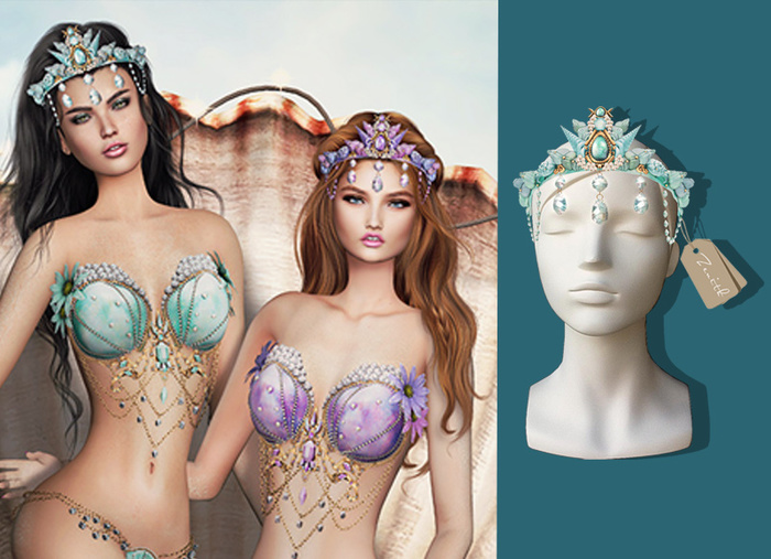 =Zenith=Siren Mermaid Headpiece (Mint)