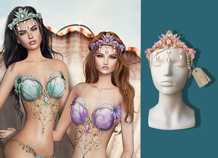 =Zenith=Siren Mermaid Headpiece (Nude)