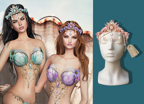 Second Life Marketplace - =Zenith=Siren Mermaid Headpiece (Nude)