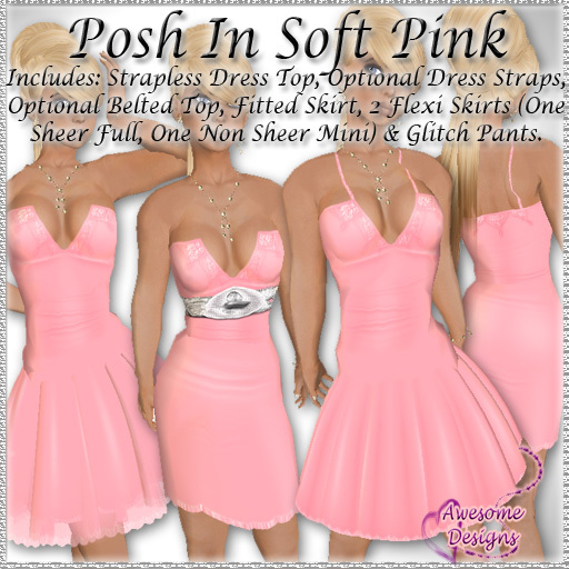 *Awesome Designs Posh In Soft Pink