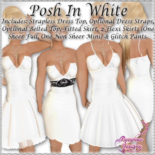 *Awesome Designs Posh In White