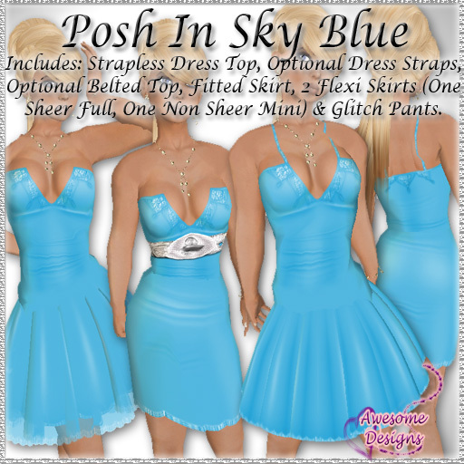 *Awesome Designs Posh In Sky Blue