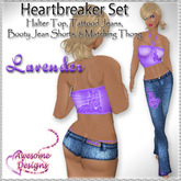 *Awesome Designs Heartbreaker Set In Lavender