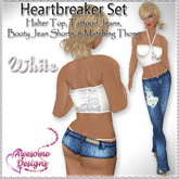 *Awesome Designs Heartbreaker Set In White