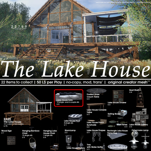 22769 - Lake House Sofa - COMMON
