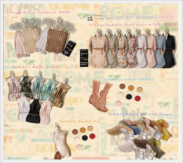 =Zenith=Shoulder Bucket Bag (Rose) rigged