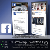 Facebook Live Social Media Display by Compilance Productions