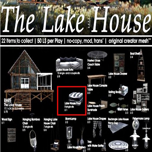 22769 - Lake House Pouf - COMMON