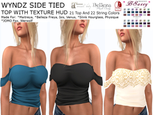 *BSASSY* WYNDZ SIDED TIED TOP WITH TEXTURE HUD