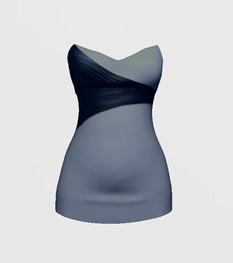 AC mini dress BLUE (mesh)
