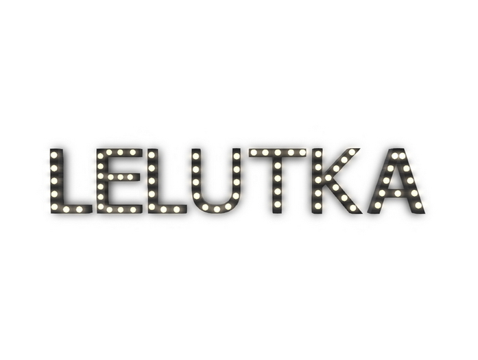 [Px] "LELUTKA" Illuminated Light Bulbs Sign
