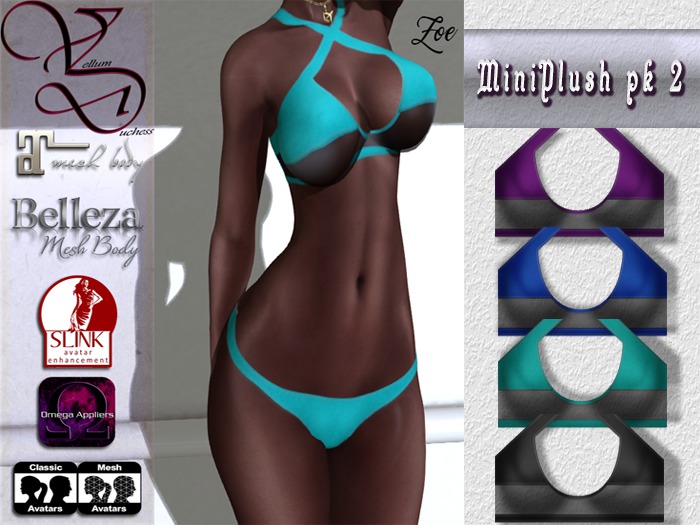 {V-D} Zoe Bikini MiniPlush Pack [2]