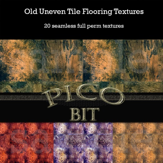 Old Uneven Tile Flooring Textures
