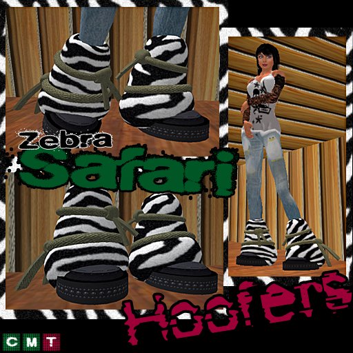 Zebra Safari Hoofers (Box)