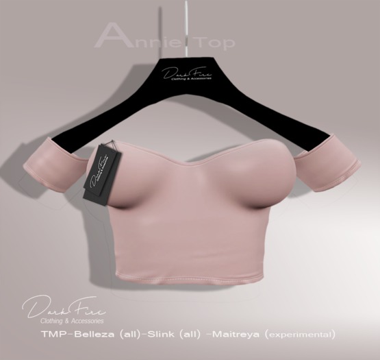 .:DarkFire-Annie Top-Rose