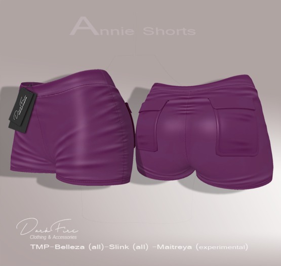 .:DarkFire-Annie Shorts-Grape