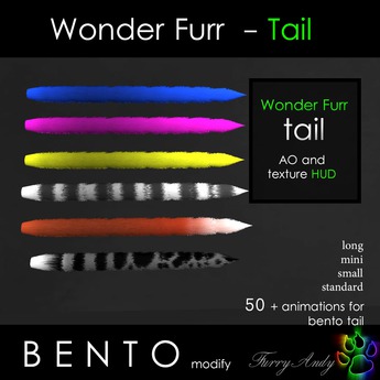 Second Life Marketplace - Bento Tail - Wonder Furr