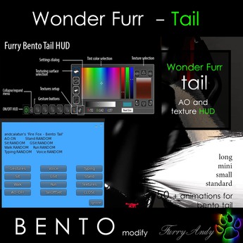 Second Life Marketplace - Bento Tail - Wonder Furr
