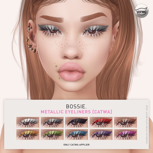 Bossie. metallic eyeliners [catwa] (wear me)