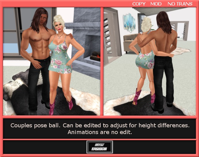 *MF* Couples Pose Hug 3 - Boxed