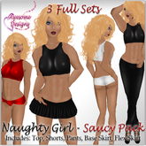 *Awesome Designs Naughty Girl Saucy Pack - 3 Sets