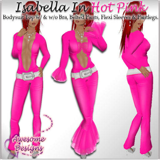 *Awesome Designs Isabella In Hot Pink