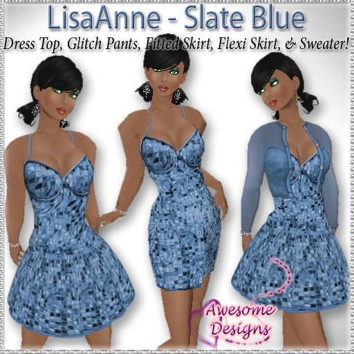 *Awesome Designs LisaAnne In Slate Blue