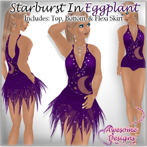 *Awesome Designs Starburst In Eggplant
