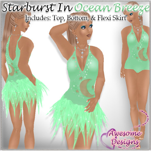*Awesome Designs Starburst In Ocean Breeze