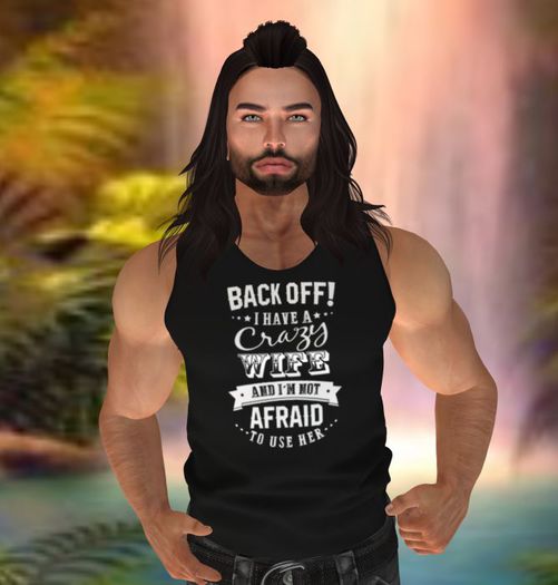 Back Off - Black Male Tank