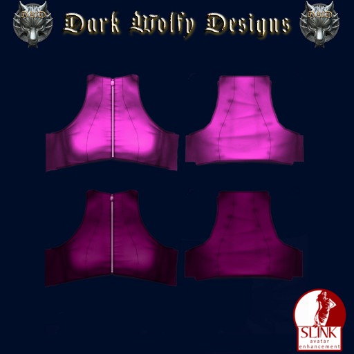 <DWD> Zippered Halter - Purple (Slink)
