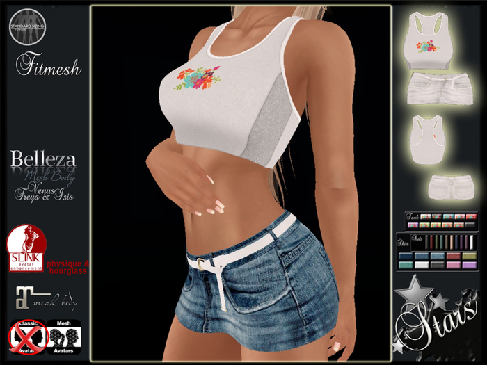 Stars - Maitreya outfit (Slink, Belleza) - Jana