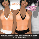 *Awesome Designs Double Layered Tanks - Peach