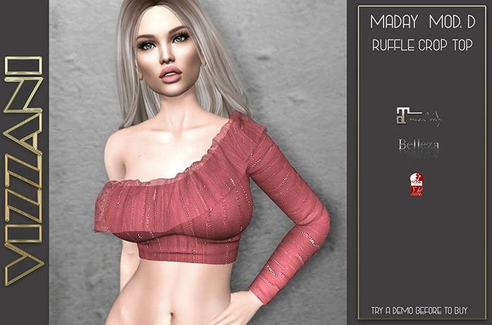 MADAY RUFFLE CROP MOD: D -FROM VIZZANI