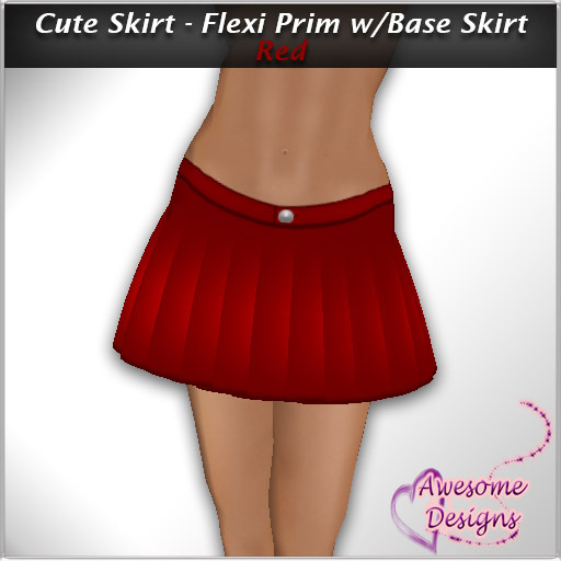 *Awesome Designs Cute Skirt In Red