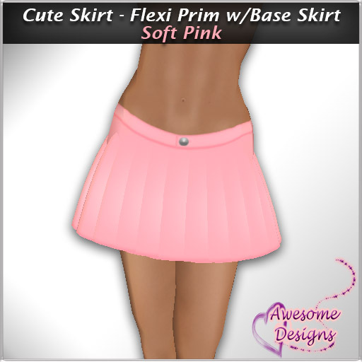 *Awesome Designs Cute Skirt In Soft Pink