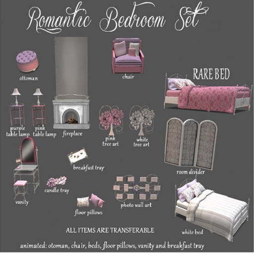 :.WS.: Romantic Bedroom Bed RARE