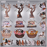 Birdy. Shabby Cats - Basket-o-Kitties - Dark [box]