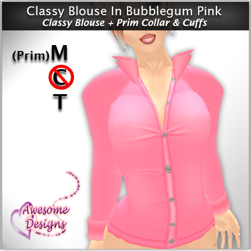 *Awesome Designs Classy Blouse In Bubblegum Pink