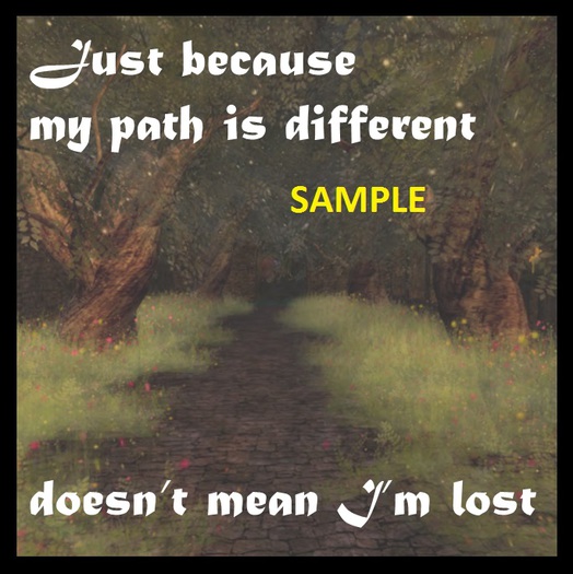 Poster Graphic - My path is different