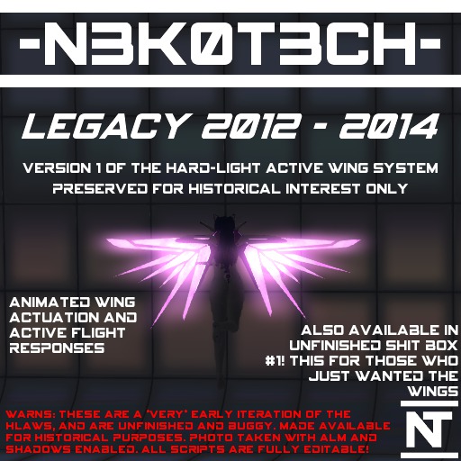 -NEKOTECH- V1 HLAWS [From 2013, Boxed]