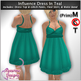 *Awesome Designs Influence Dress In Teal