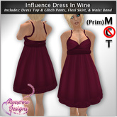 *Awesome Designs Influence Dress In Wine
