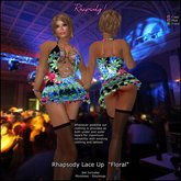 Rhapsody Lace Up Mini "Floral"