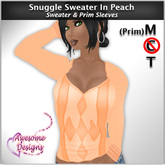 *Awesome Designs Snuggle Sweater In Peach