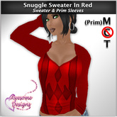 *Awesome Designs Snuggle Sweater In Red
